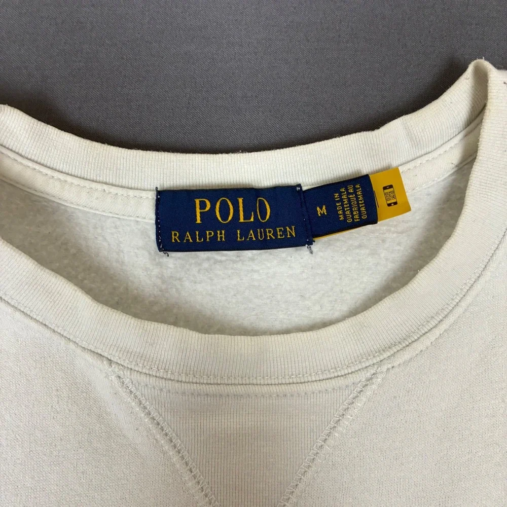 Polo Ralph Lauren Ski Bear Sweatshirt Men's Size Medium White